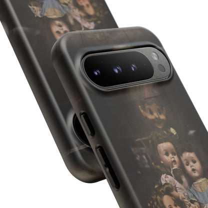 Personalized Creepy Doll Tough Phone Case – Gothic Vintage Graphic