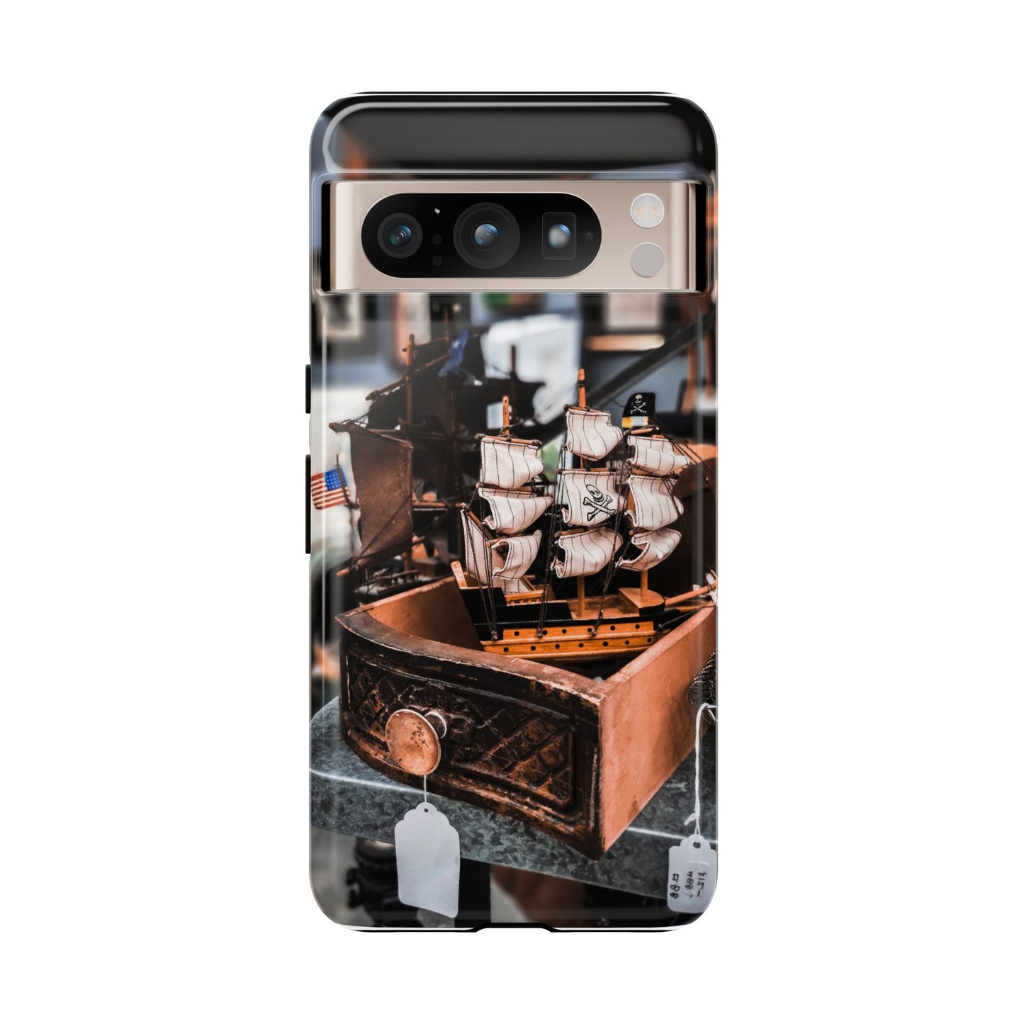 Vintage Ship-Inspired Phone Case, Nautical Design, Tough Phone Cover, Unique Gift for Sea Lovers, Perfect for Summer Adventures