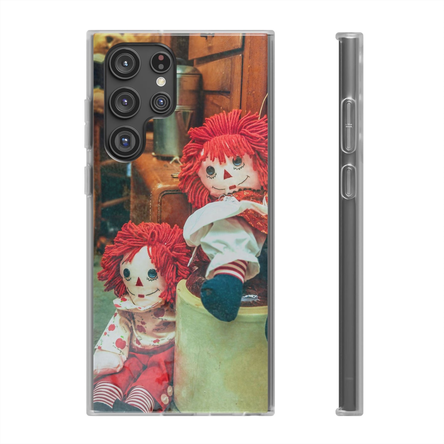 Vintage Doll Phone Cases, Cute Accessory, Gifts for Doll Lovers, Durable Flexi Covers, Fun Phone Protection