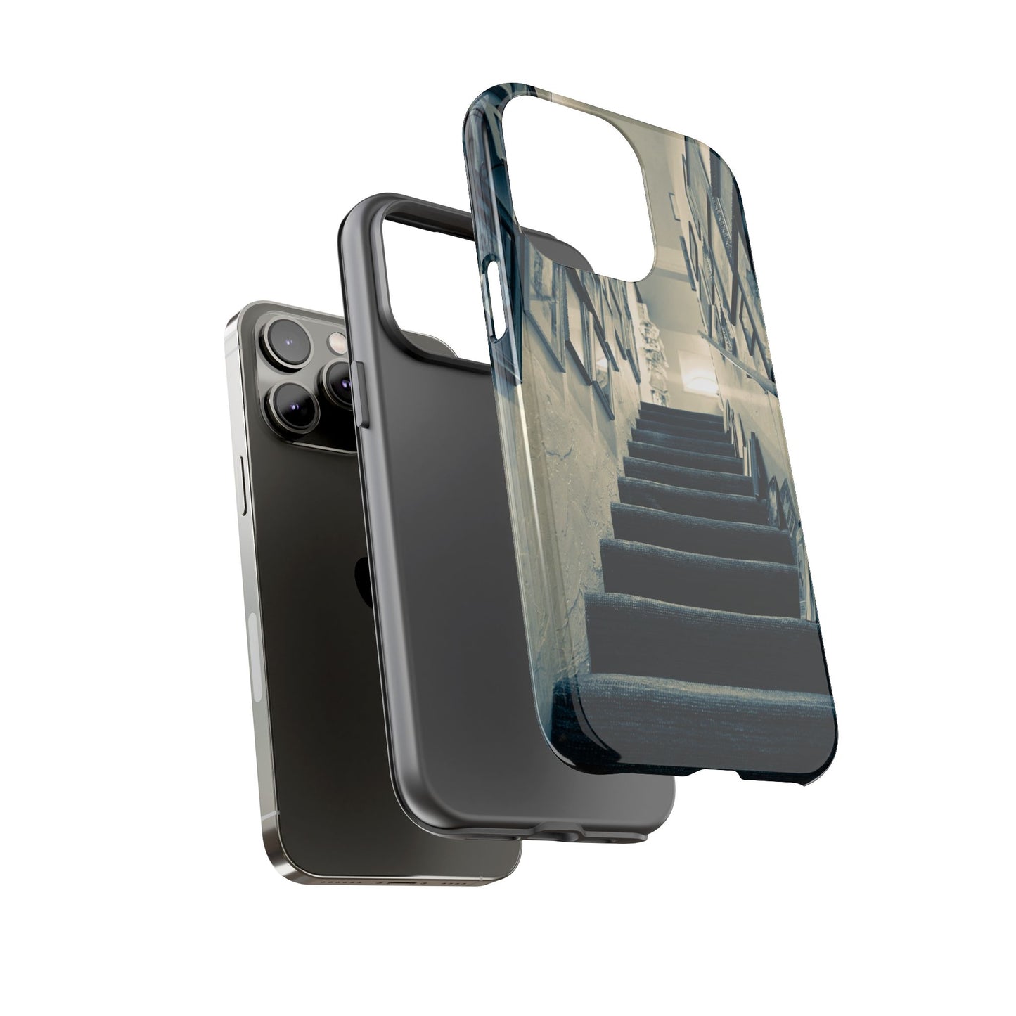 Vintage Boutique Stairway Tough Phone Case, Antique Shop Art Cover for iPhone, Samsung & Google Pixel