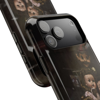 Personalized Creepy Doll MagSafe Tough Phone Case – Gothic Vintage Graphic