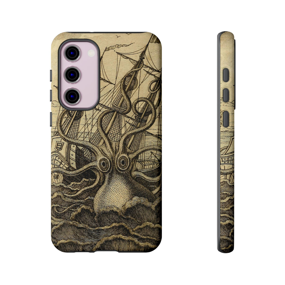 Vintage Kraken Tough Phone Case – Nautical Sea Monster Graphic