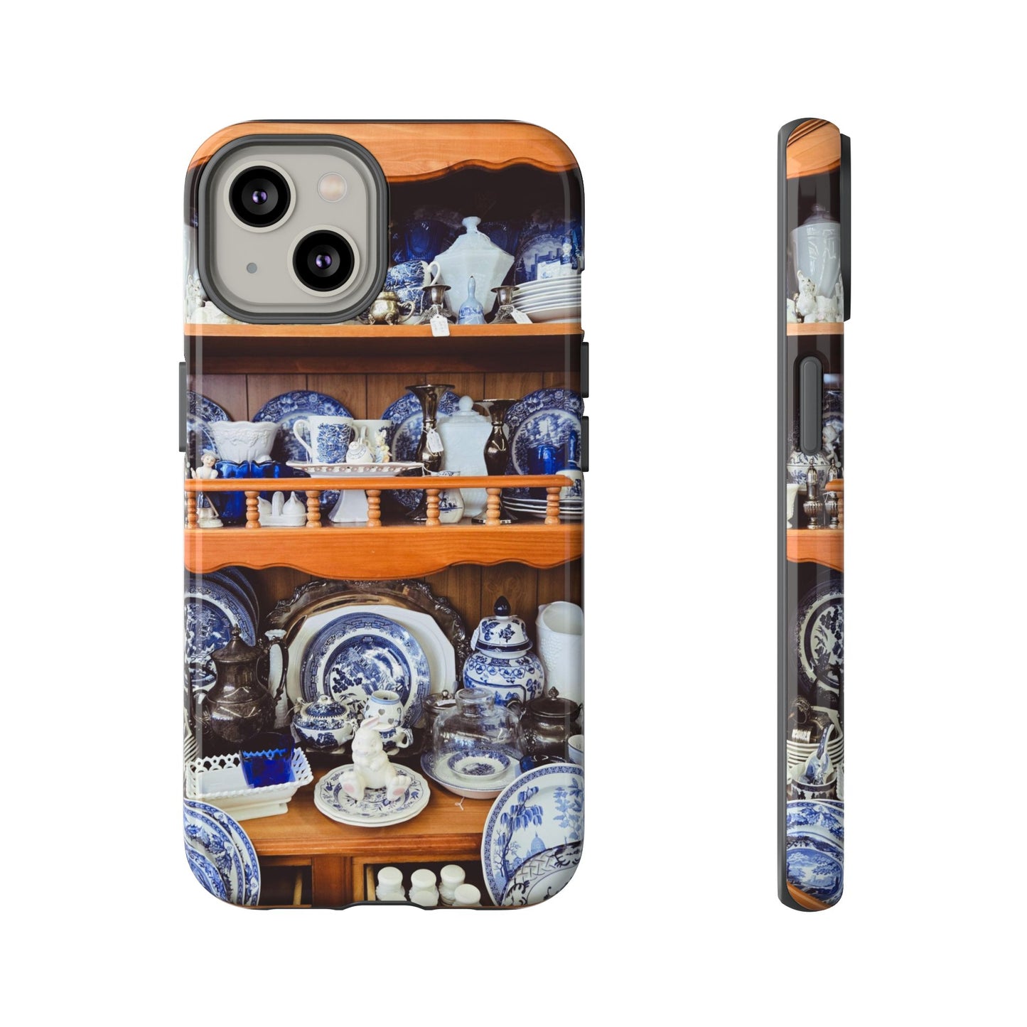 Blue & White Curio Charm Tough Phone Case. Classic China-Inspired Design with Timeless Elegance for Your iPhone, Samsung, or Google Pixel