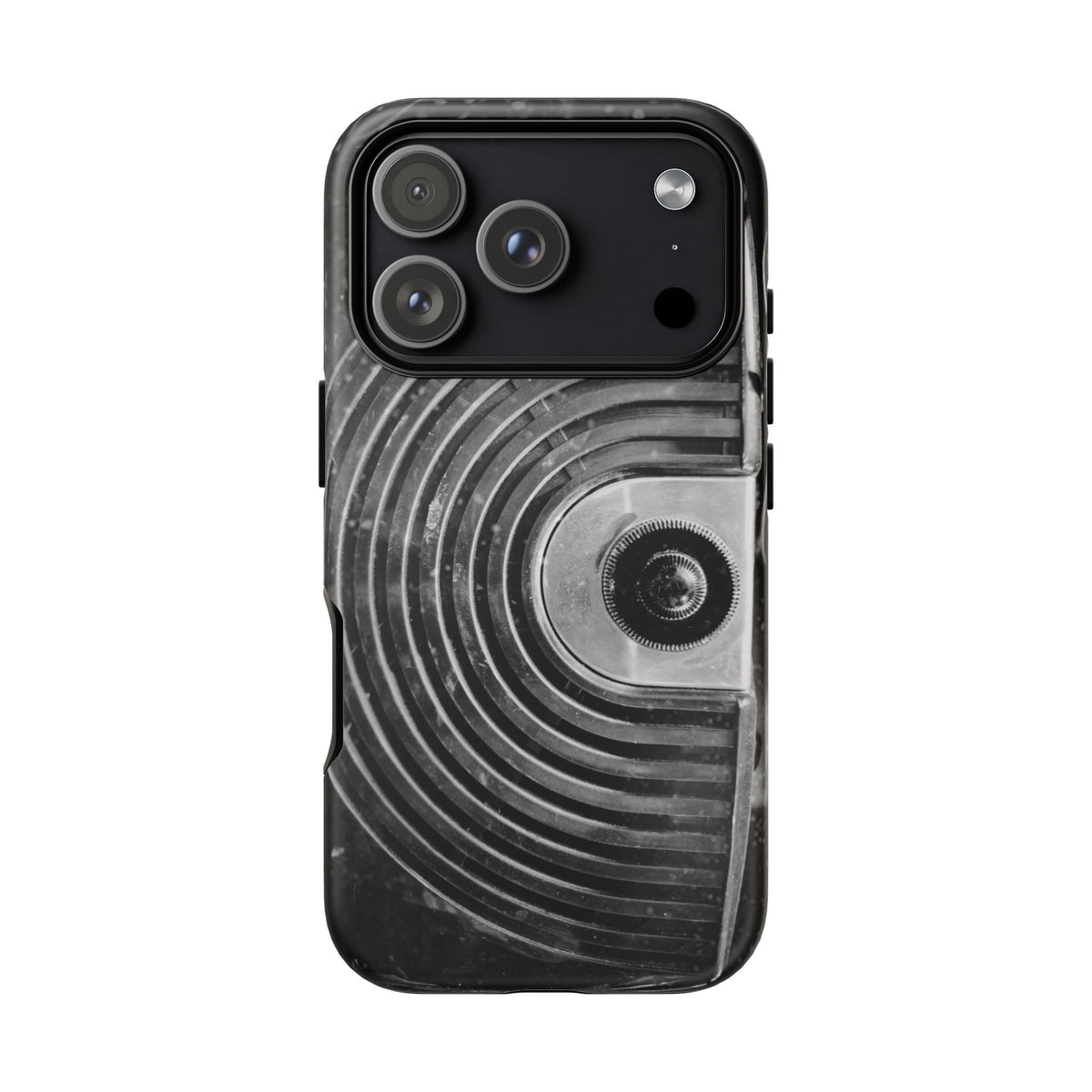 Vintage Radio Black & White Tough Phone Case – Dual-Layer Protective Cover