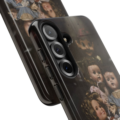 Personalized Creepy Doll Tough Phone Case – Gothic Vintage Graphic