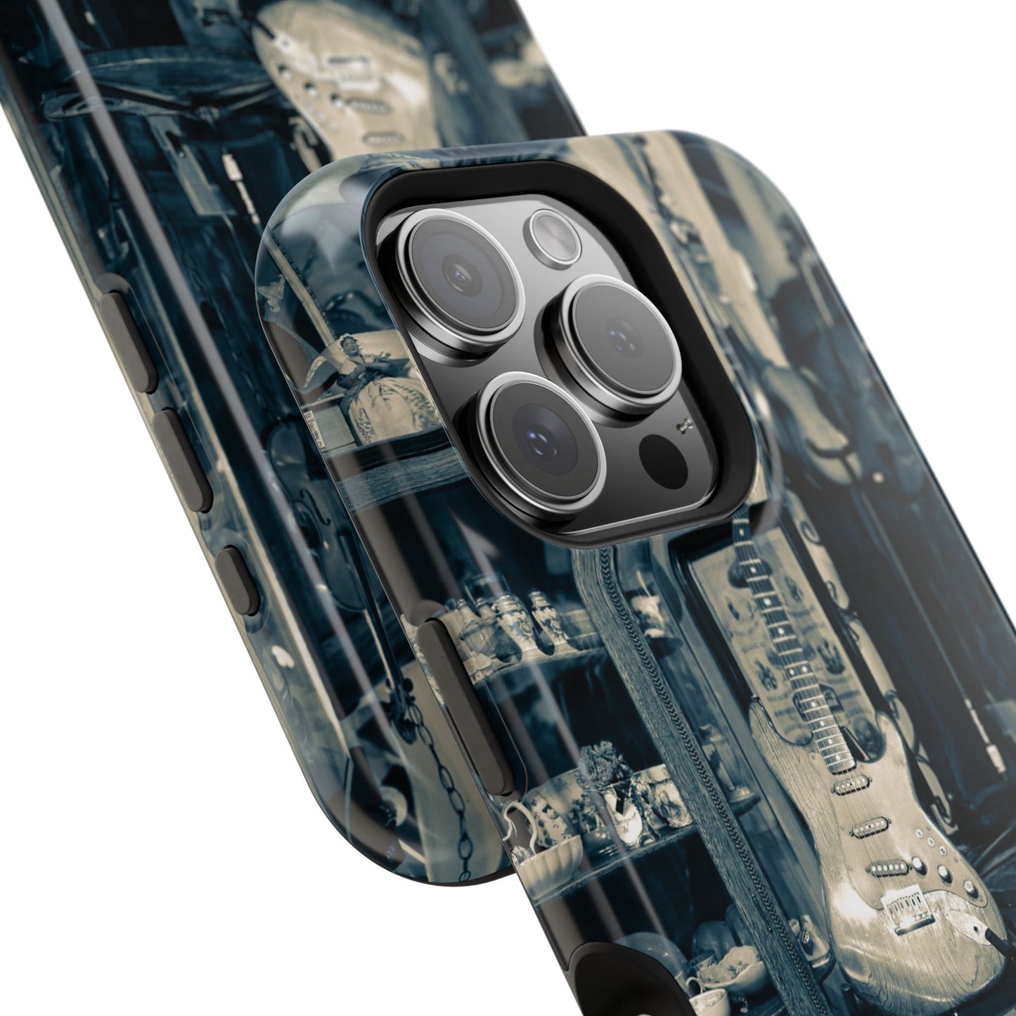 Vintage Electric Guitar Shop Phone Case | Magnetic Impact-Resistant Case