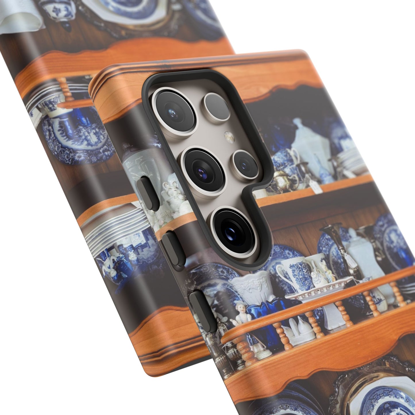 Blue & White Curio Charm Tough Phone Case. Classic China-Inspired Design with Timeless Elegance for Your iPhone, Samsung, or Google Pixel