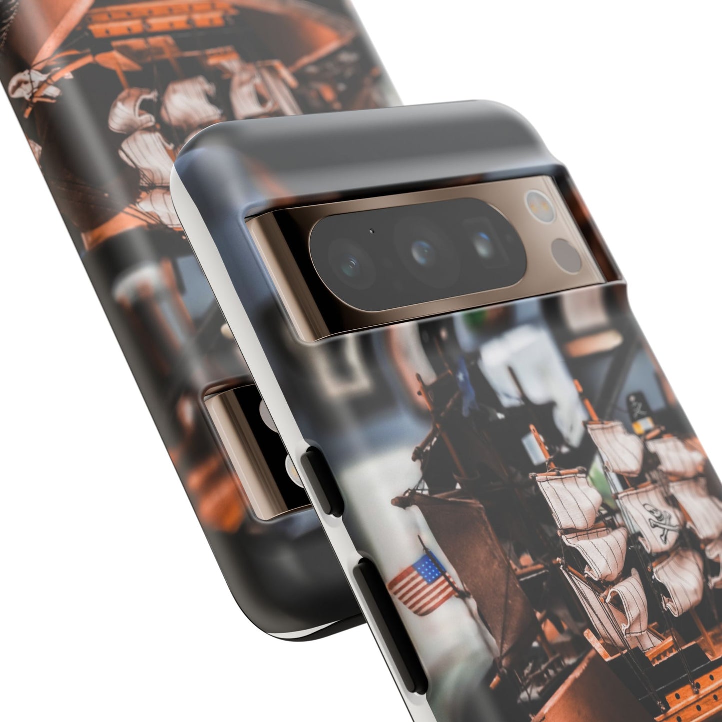 Vintage Ship-Inspired Phone Case, Nautical Design, Tough Phone Cover, Unique Gift for Sea Lovers, Perfect for Summer Adventures