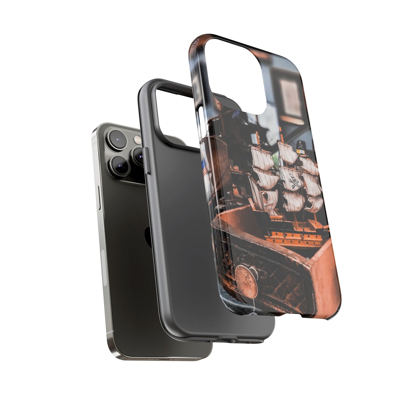 Vintage Ship-Inspired Phone Case, Nautical Design, Tough Phone Cover, Unique Gift for Sea Lovers, Perfect for Summer Adventures