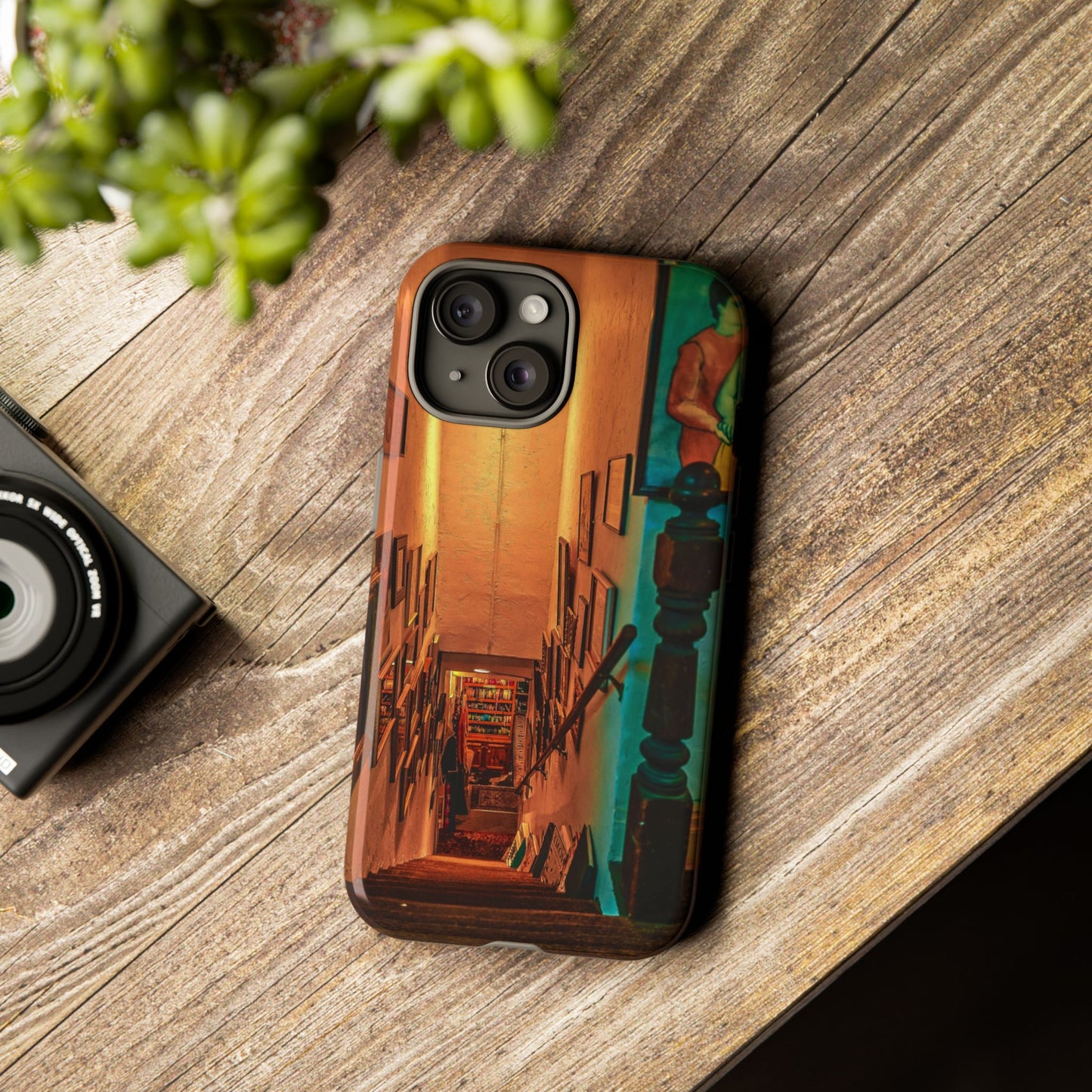 Vintage Gallery Staircase Tough Phone Case--Antique Store Art Phone Cover