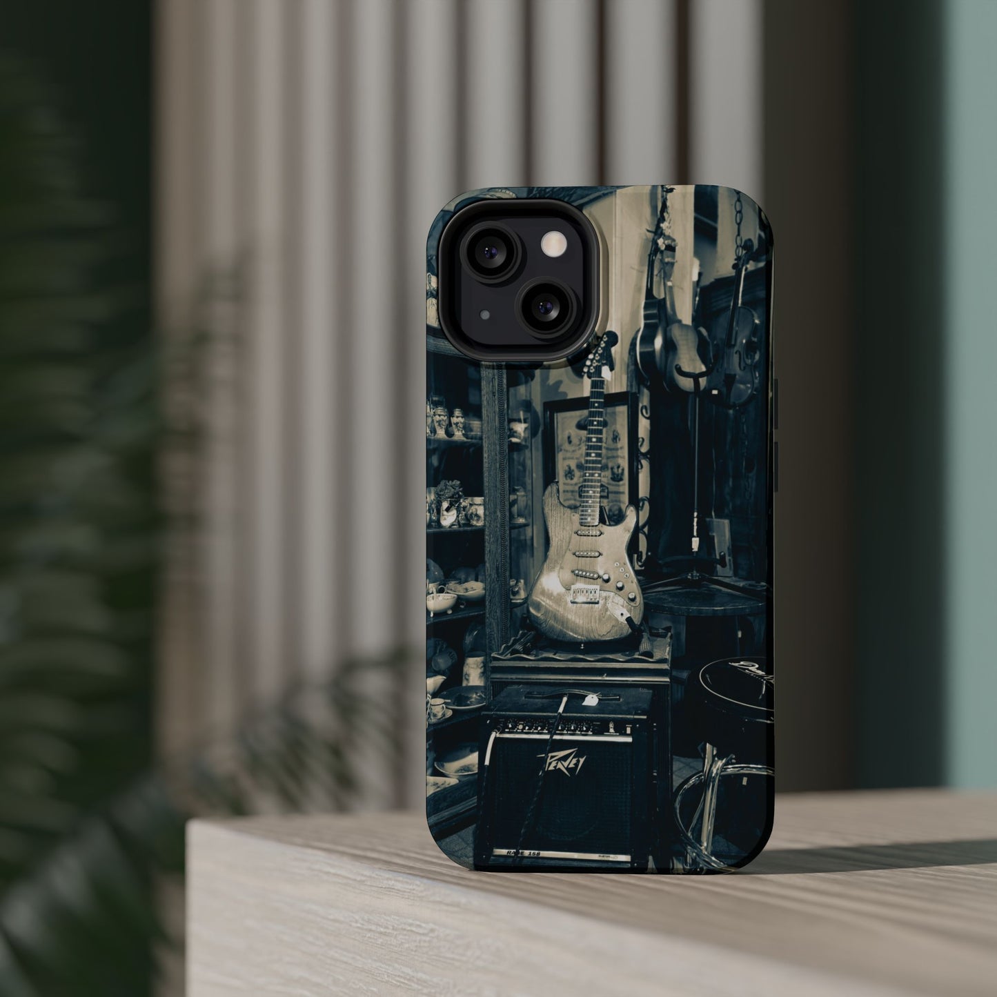 Vintage Electric Guitar Shop Phone Case | Magnetic Impact-Resistant Case