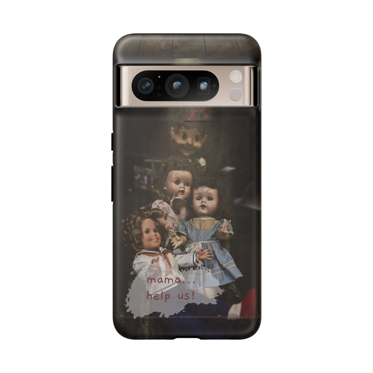Personalized Creepy Doll Tough Phone Case – Gothic Vintage Graphic