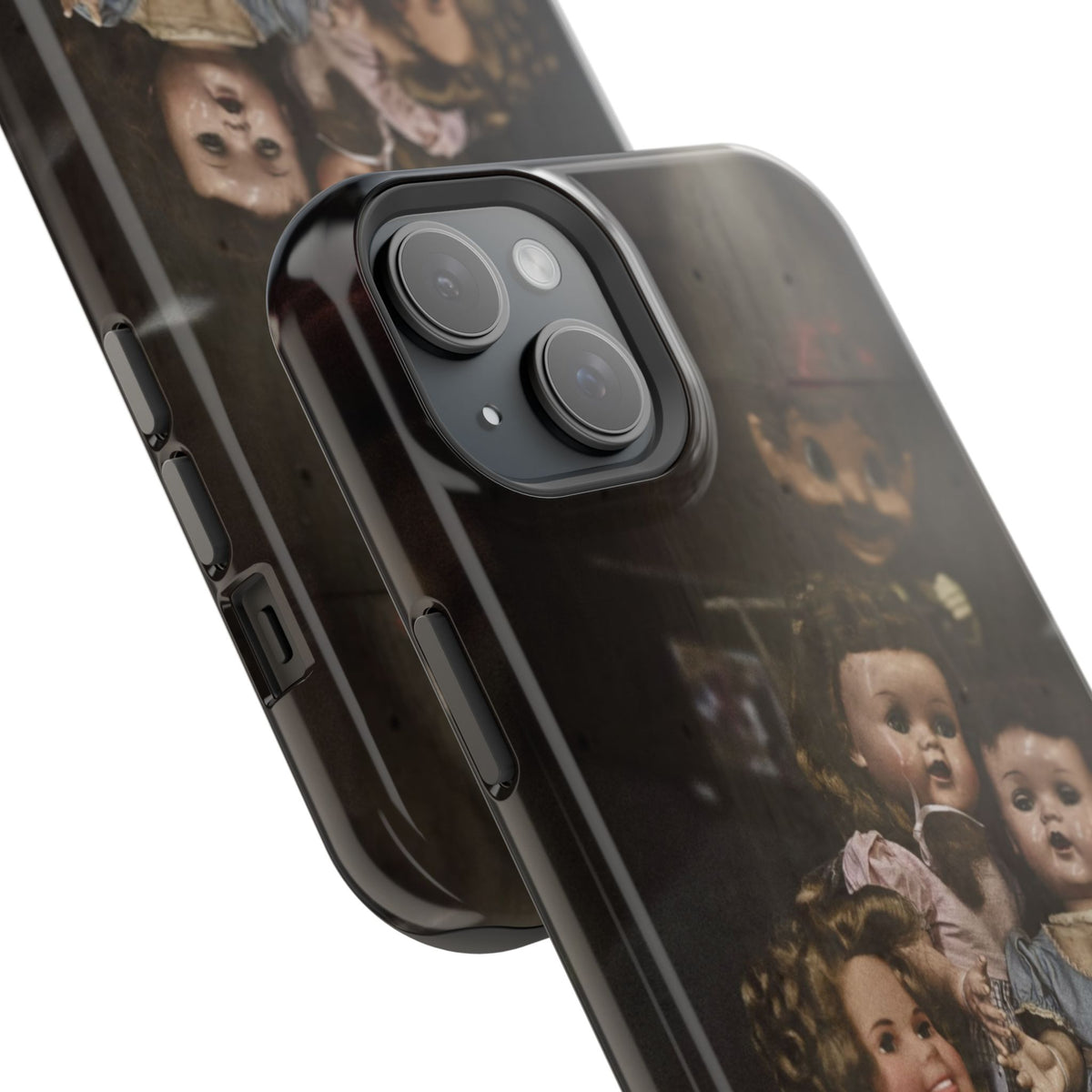 Personalized Creepy Doll MagSafe Tough Phone Case – Gothic Vintage Graphic