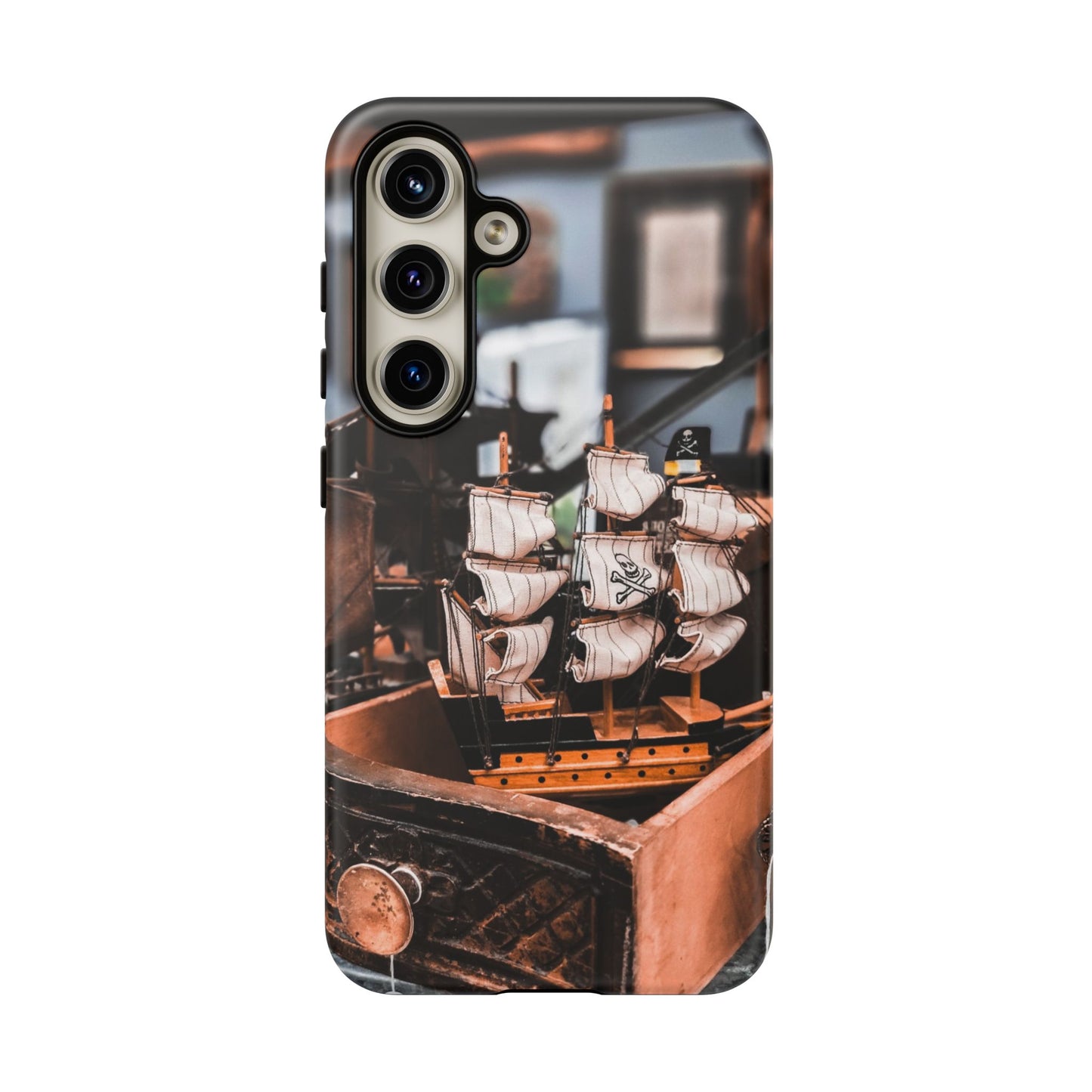 Vintage Ship-Inspired Phone Case, Nautical Design, Tough Phone Cover, Unique Gift for Sea Lovers, Perfect for Summer Adventures