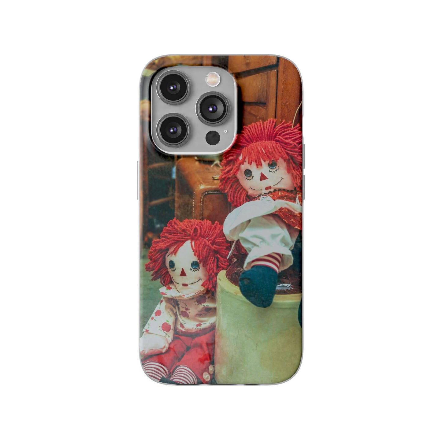 Vintage Doll Phone Cases, Cute Accessory, Gifts for Doll Lovers, Durable Flexi Covers, Fun Phone Protection