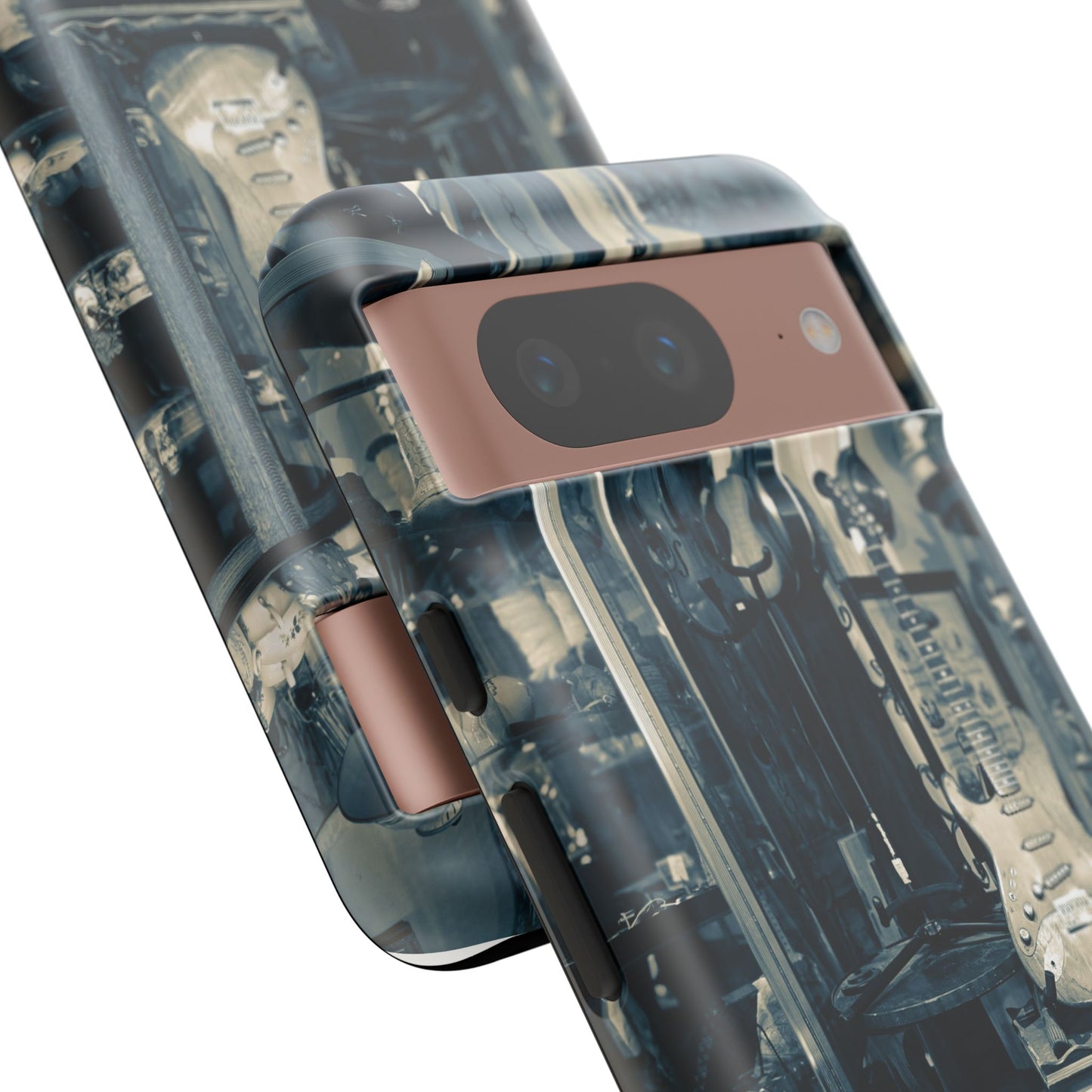Guitar Vintage Phone Case, Tough Cases, Music Lover Gift, Rock & Roll Accessories, Unique Guitar Artwork, Phone Protection