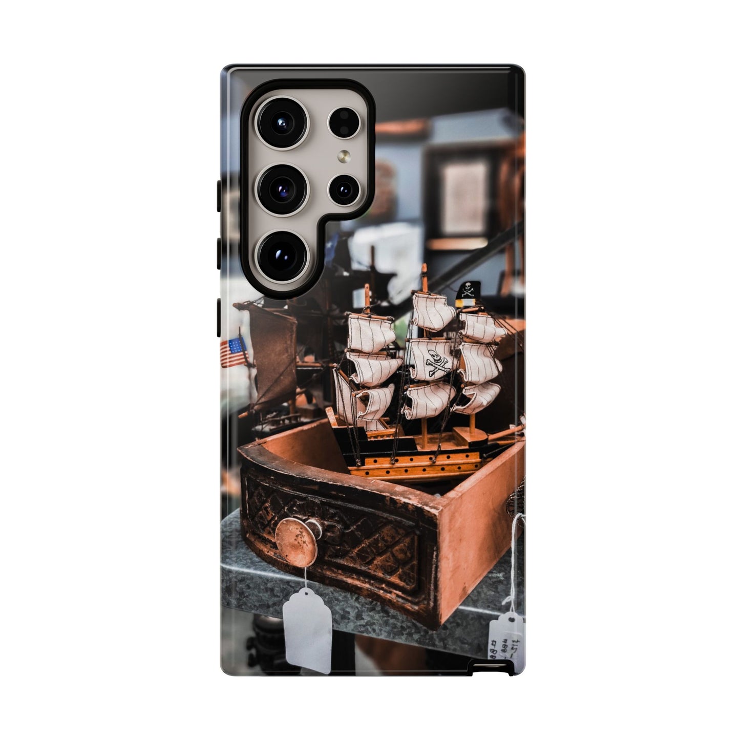 Vintage Ship-Inspired Phone Case, Nautical Design, Tough Phone Cover, Unique Gift for Sea Lovers, Perfect for Summer Adventures