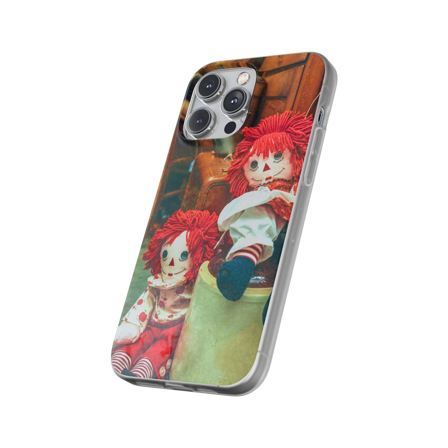 Vintage Doll Phone Cases, Cute Accessory, Gifts for Doll Lovers, Durable Flexi Covers, Fun Phone Protection