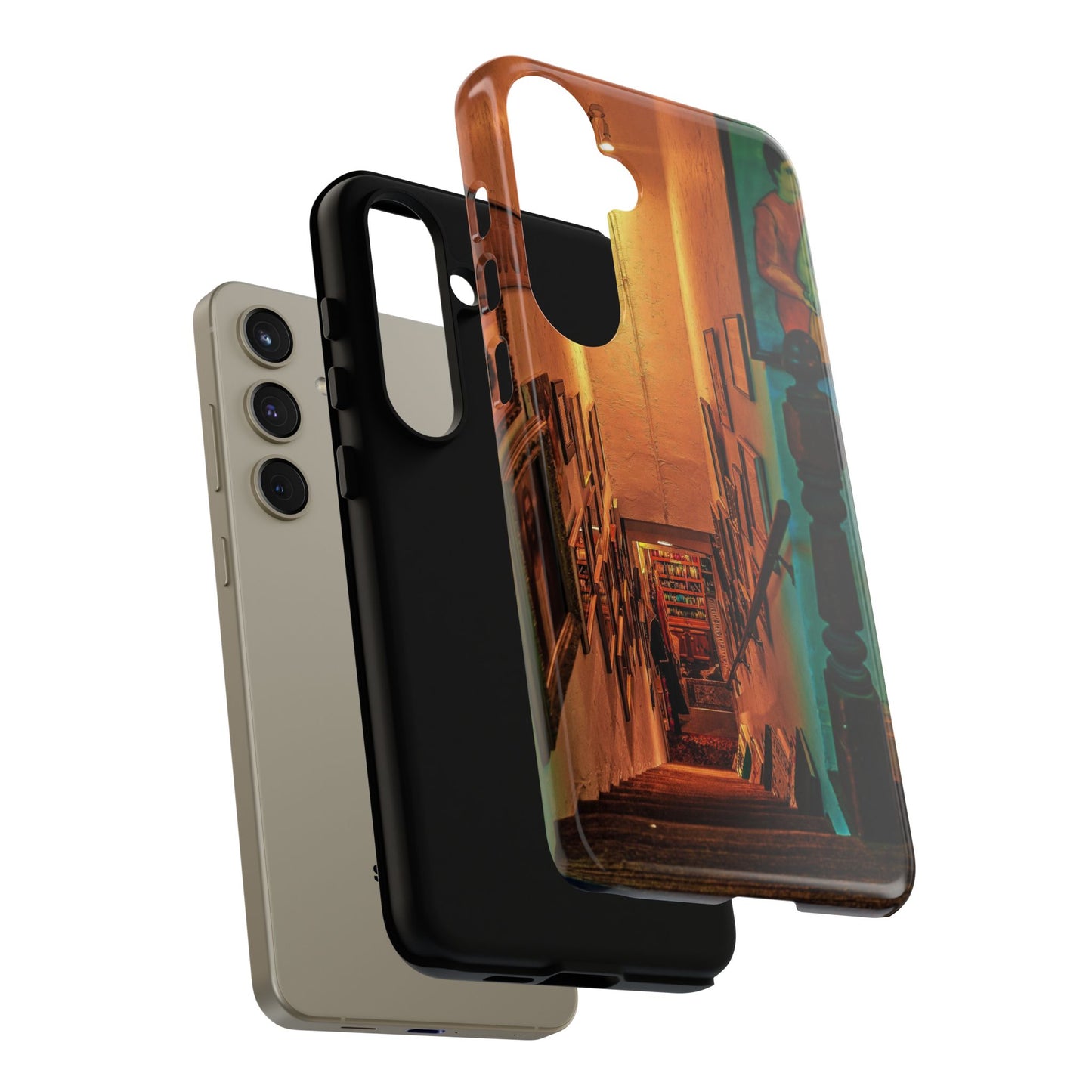 Vintage Gallery Staircase Tough Phone Case--Antique Store Art Phone Cover