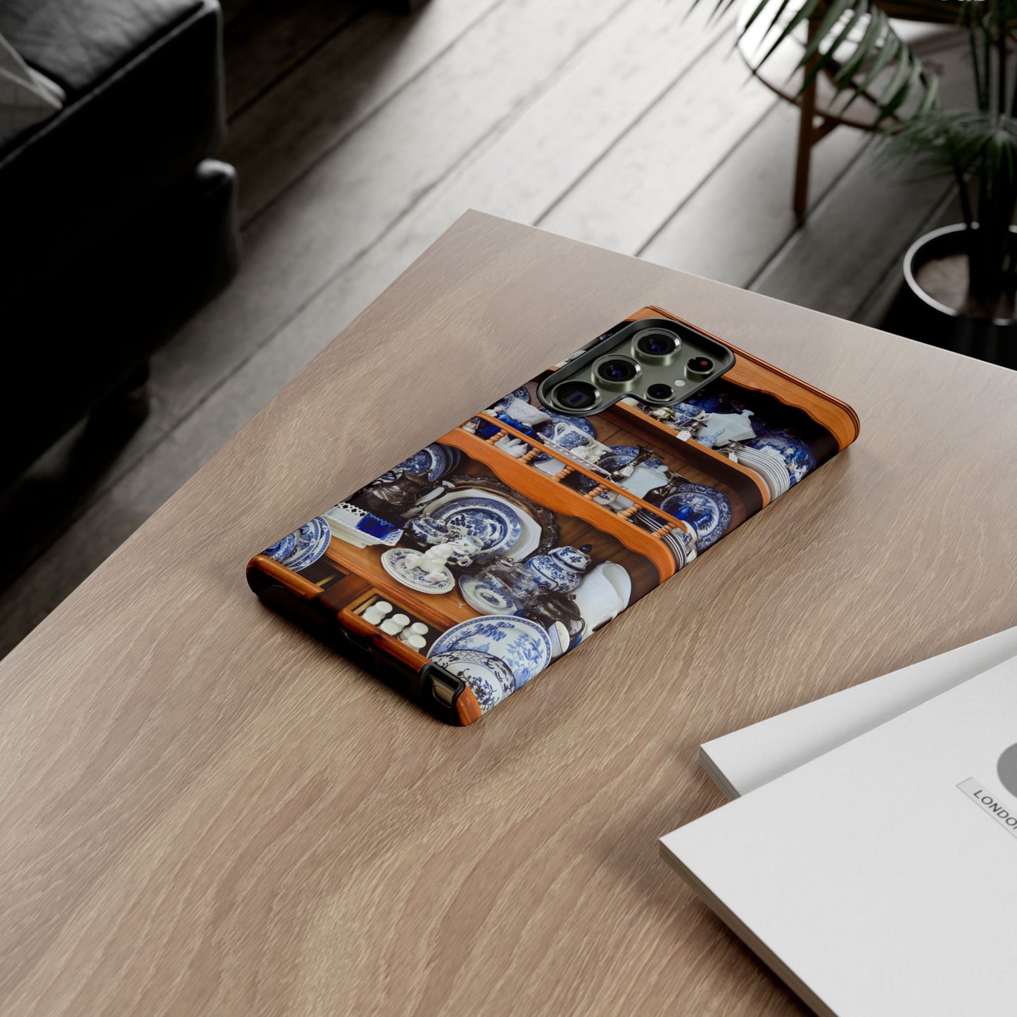 Blue & White Curio Charm Tough Phone Case. Classic China-Inspired Design with Timeless Elegance for Your iPhone, Samsung, or Google Pixel