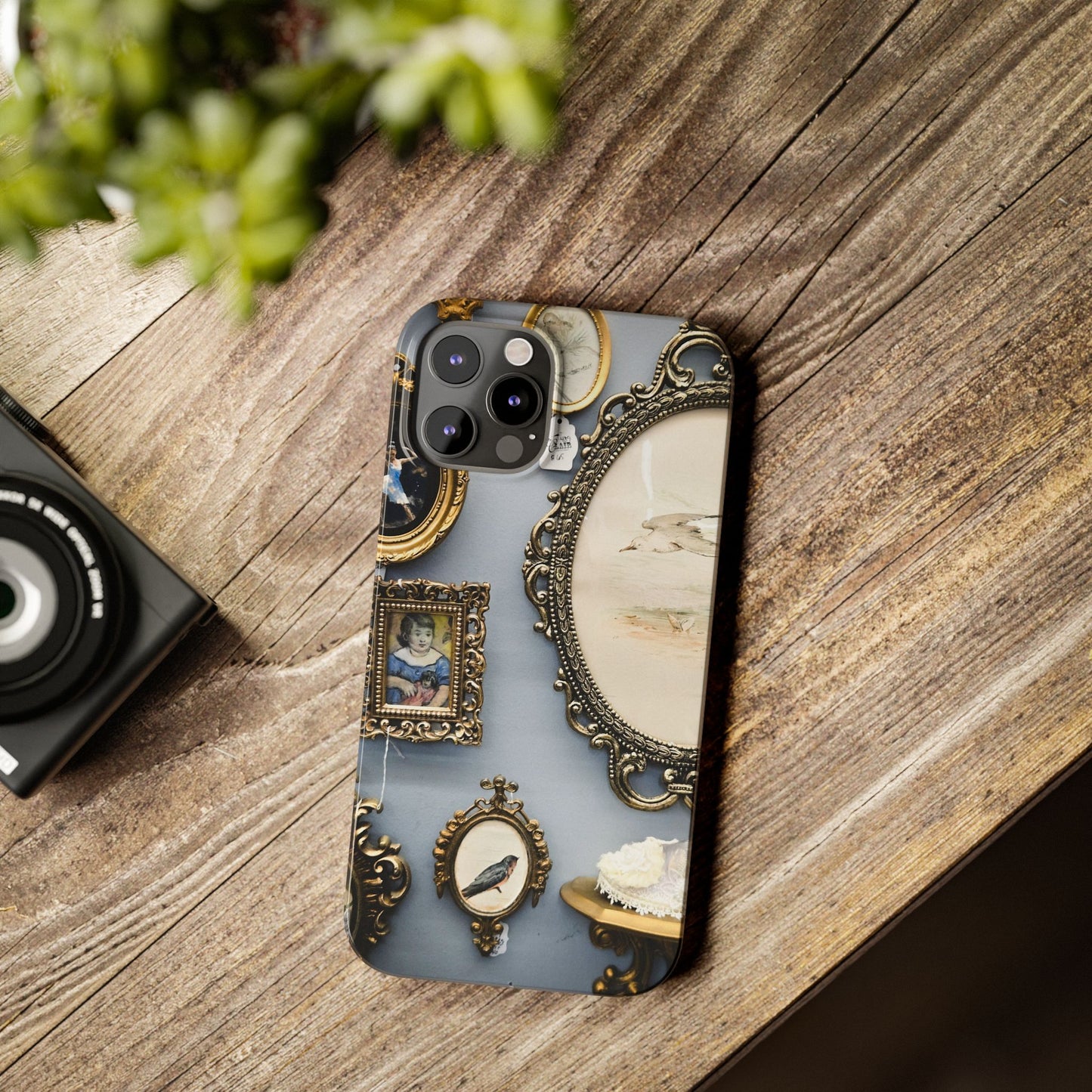Framed Beauty Slim Phone Case – Vintage with a Twist