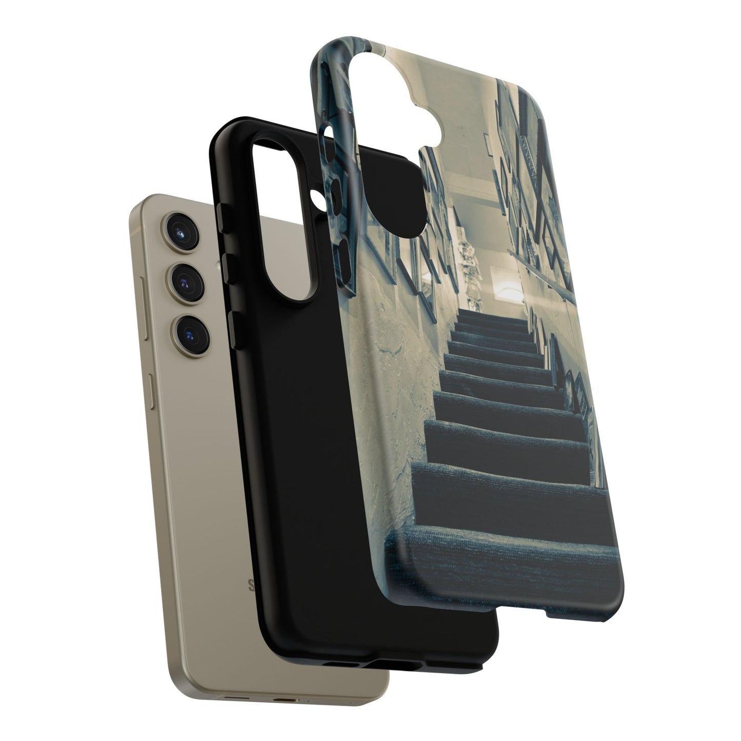 Vintage Boutique Stairway Tough Phone Case, Antique Shop Art Cover for iPhone, Samsung & Google Pixel