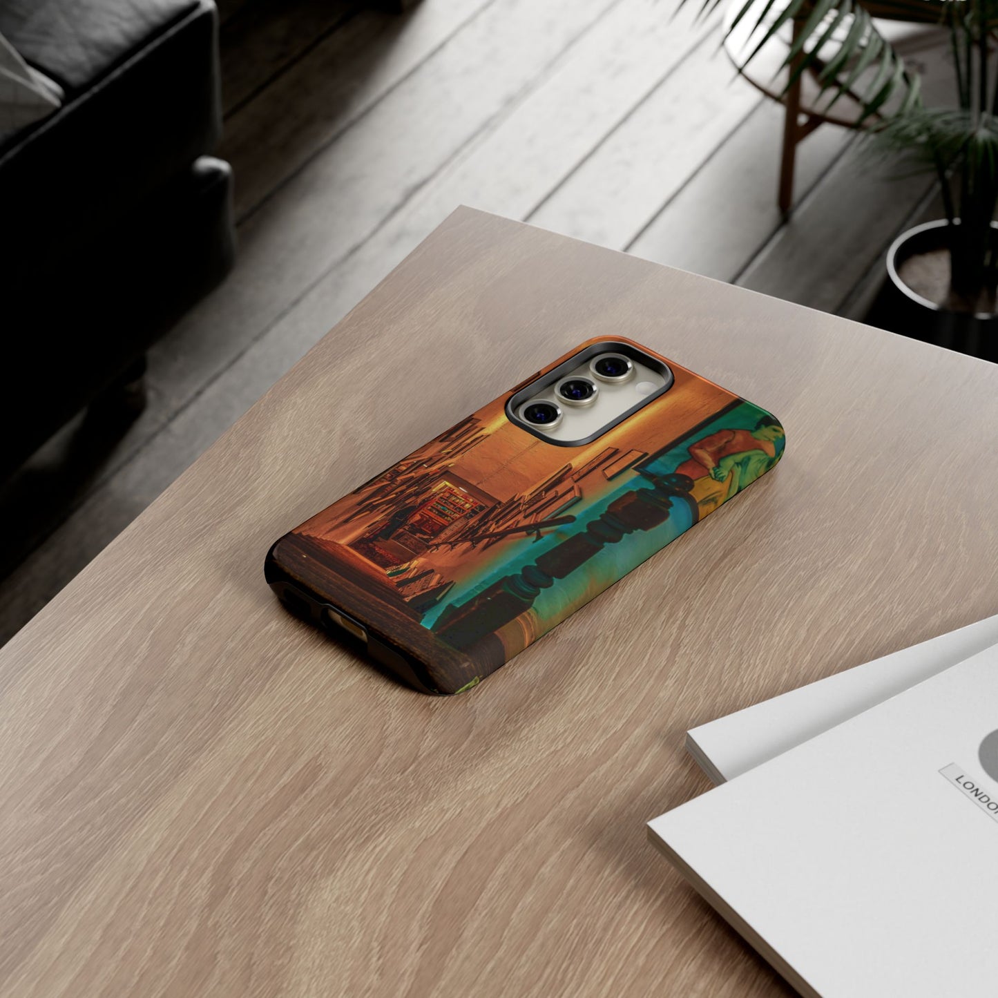 Vintage Gallery Staircase Tough Phone Case--Antique Store Art Phone Cover