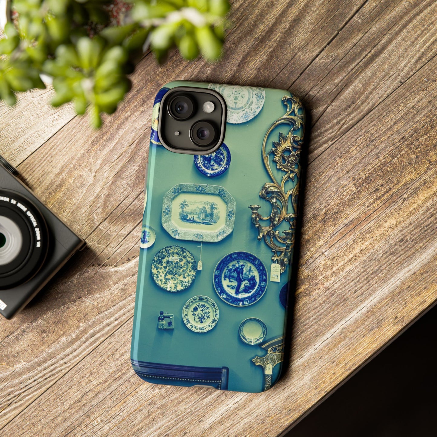 Antique Store Stairwell Phone Case--Vintage Gallery Wall Tough Case