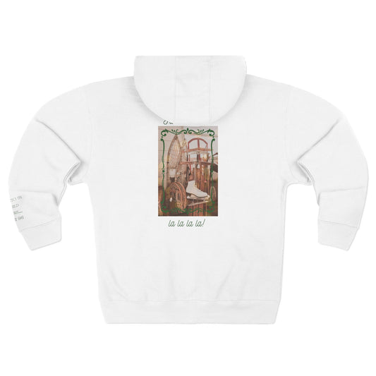 Vintage Snow Sports Hoodie | Victorian Christmas Zip Hoodie | Retro Ski & Sled Winter Sweatshirt | Cozy Holiday Zip-Up