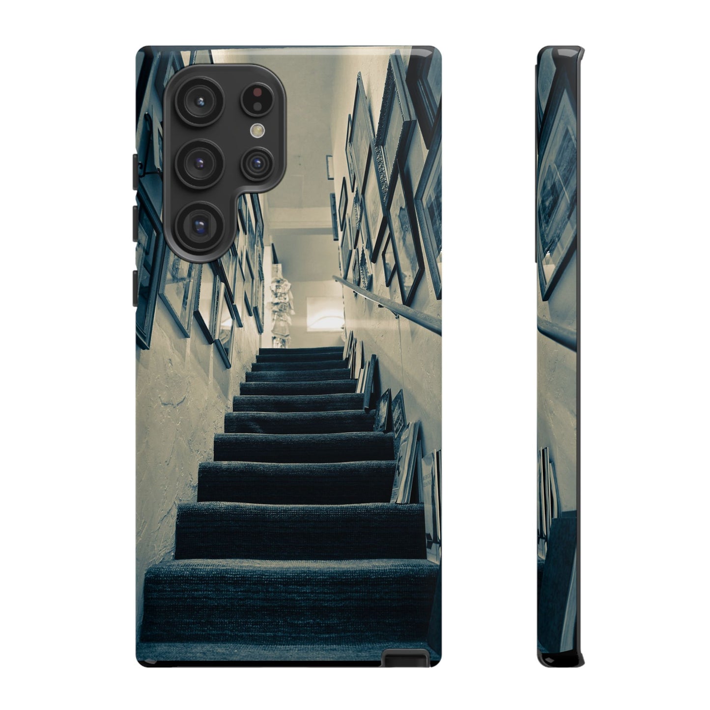 Vintage Style Tough Cases: Artistic Phone Case with Stairway Design, Unique Mobile Cover, Creative Gift for Art Lovers, Stylish Accessory