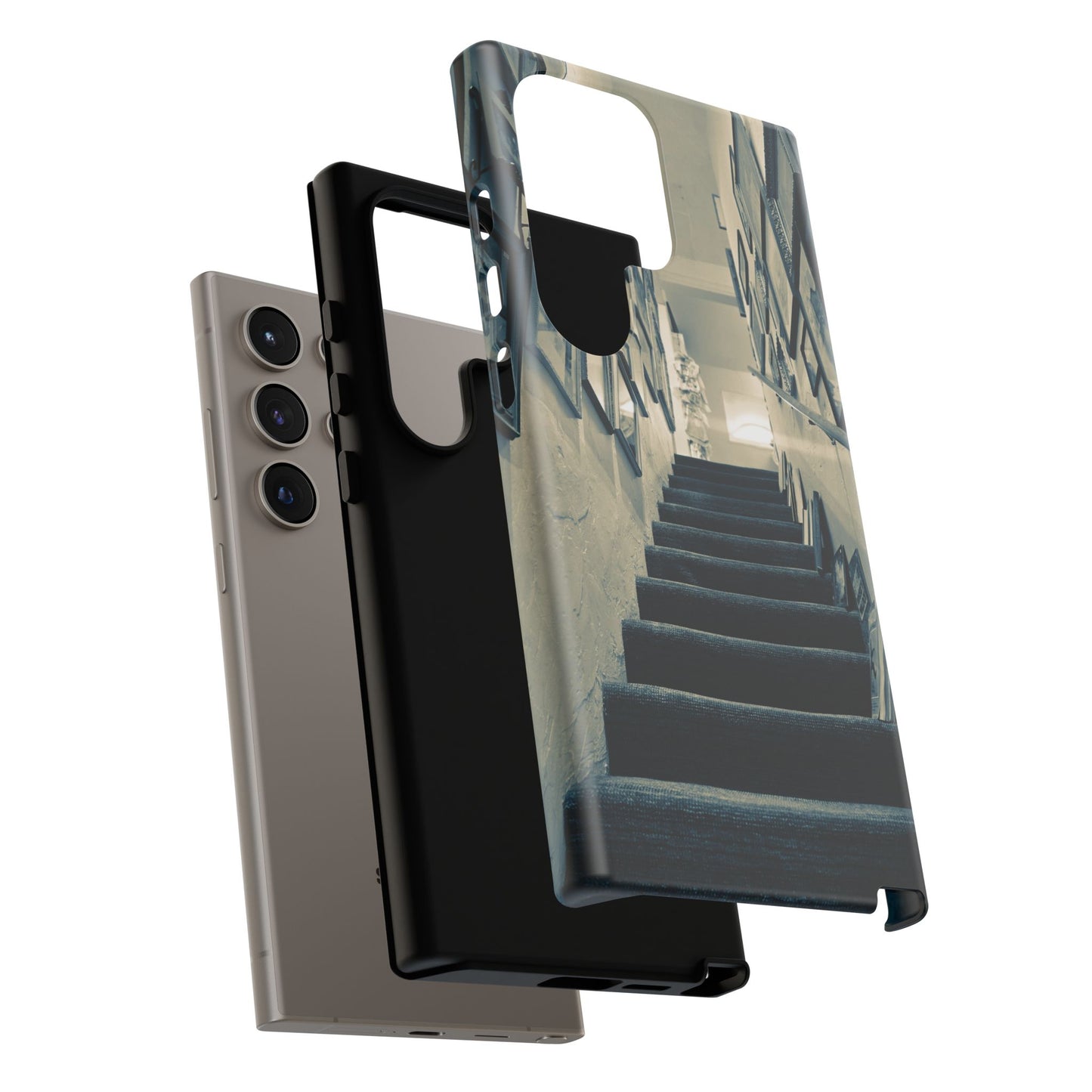 Vintage Boutique Stairway Tough Phone Case, Antique Shop Art Cover for iPhone, Samsung & Google Pixel