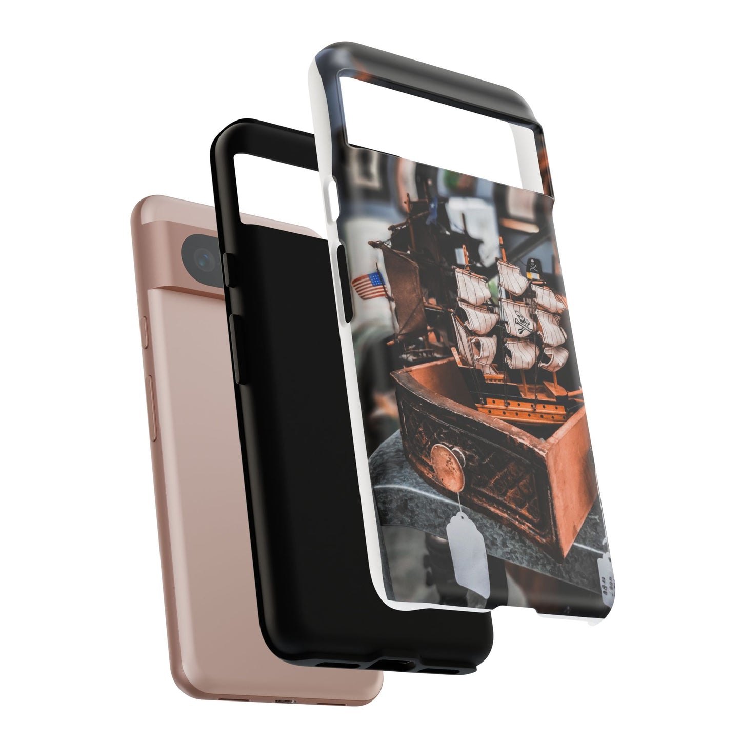 Vintage Ship-Inspired Phone Case, Nautical Design, Tough Phone Cover, Unique Gift for Sea Lovers, Perfect for Summer Adventures