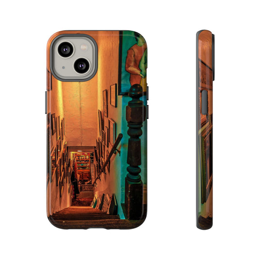 Vintage Gallery Staircase Tough Phone Case--Antique Store Art Phone Cover