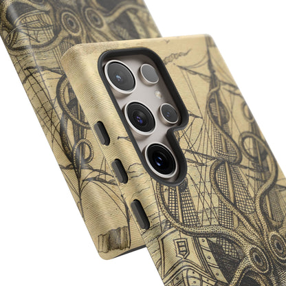 Vintage Kraken Tough Phone Case – Nautical Sea Monster Graphic