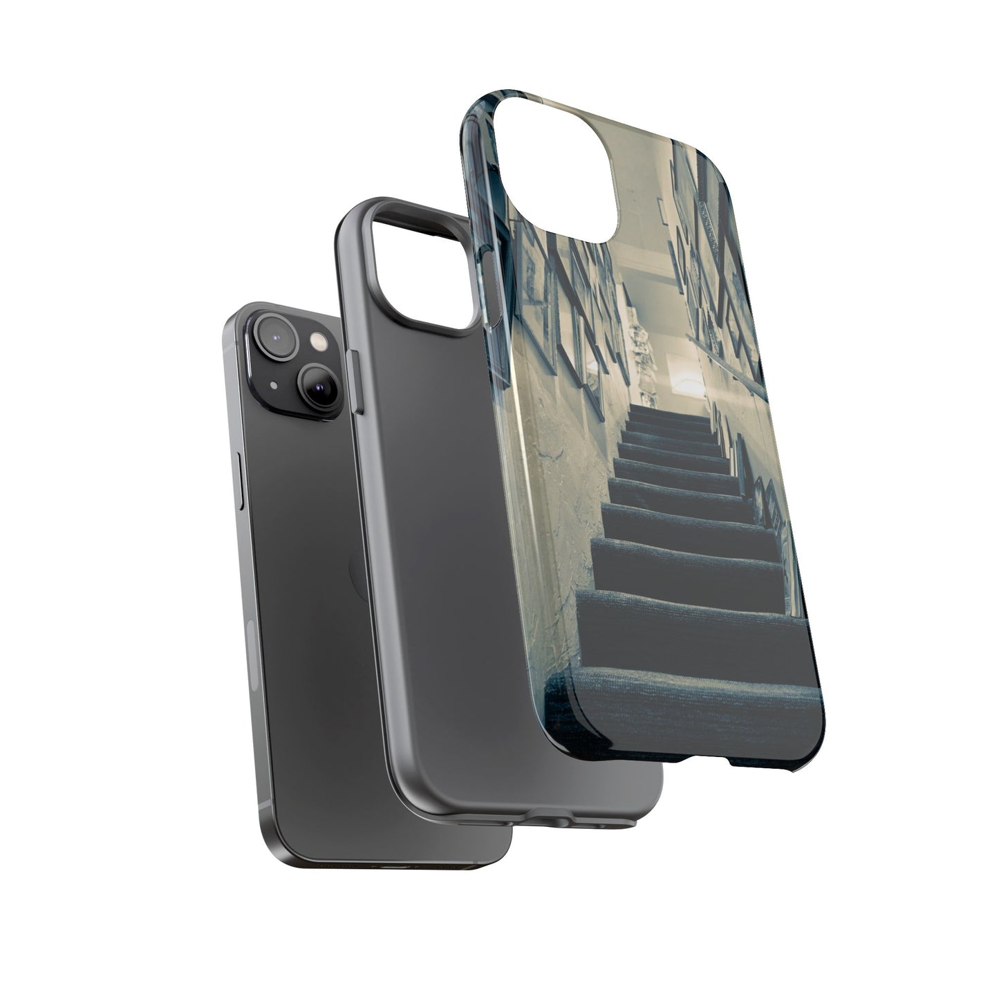 Vintage Boutique Stairway Tough Phone Case, Antique Shop Art Cover for iPhone, Samsung & Google Pixel