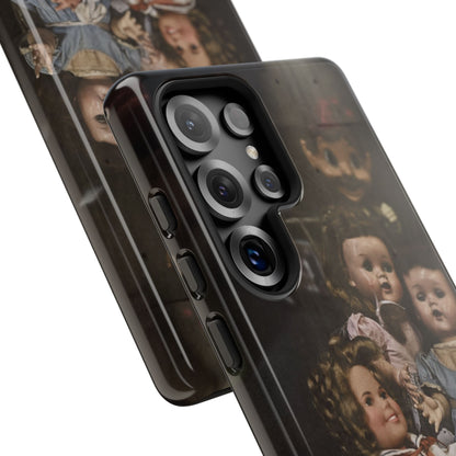 Personalized Creepy Doll Tough Phone Case – Gothic Vintage Graphic