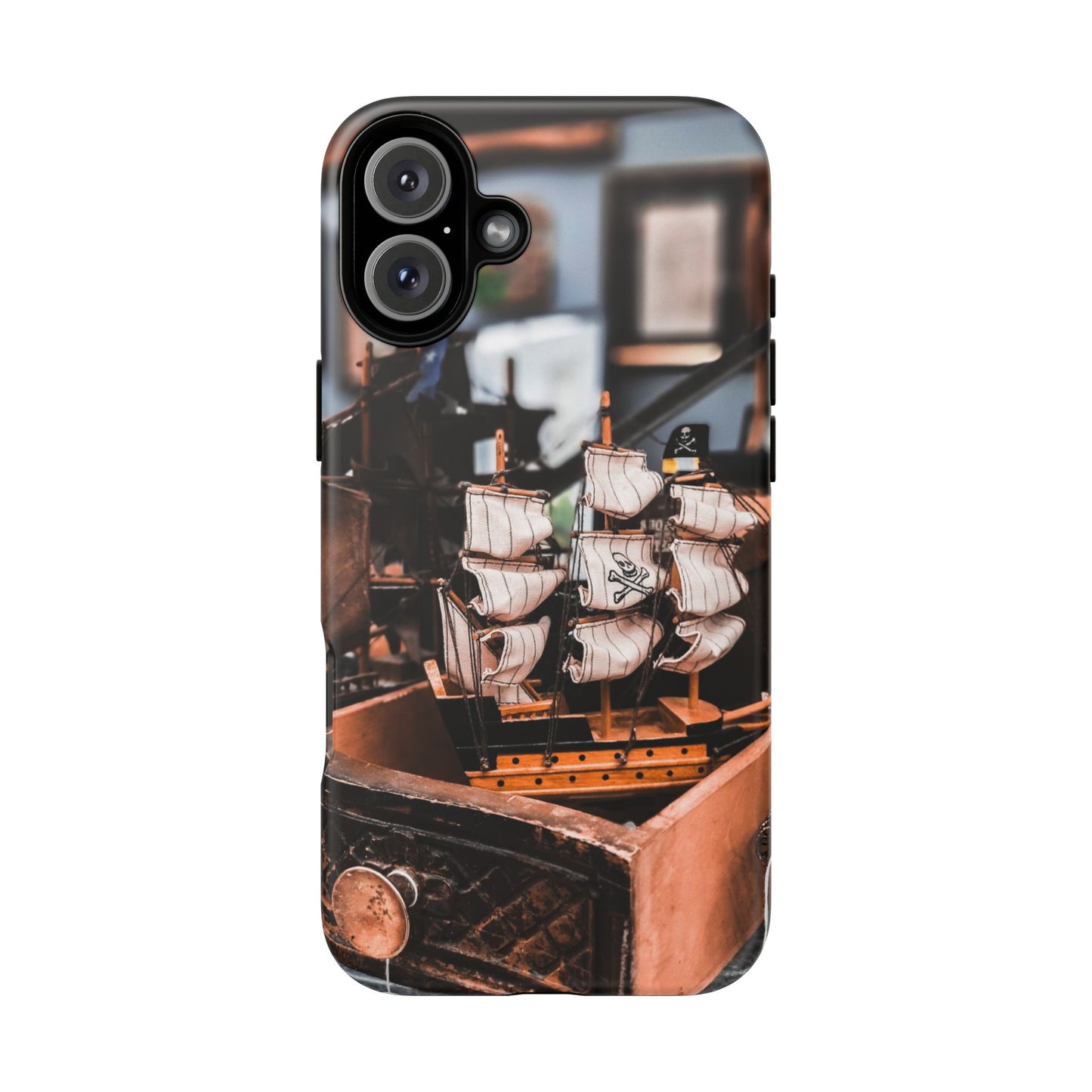Vintage Ship-Inspired Phone Case, Nautical Design, Tough Phone Cover, Unique Gift for Sea Lovers, Perfect for Summer Adventures