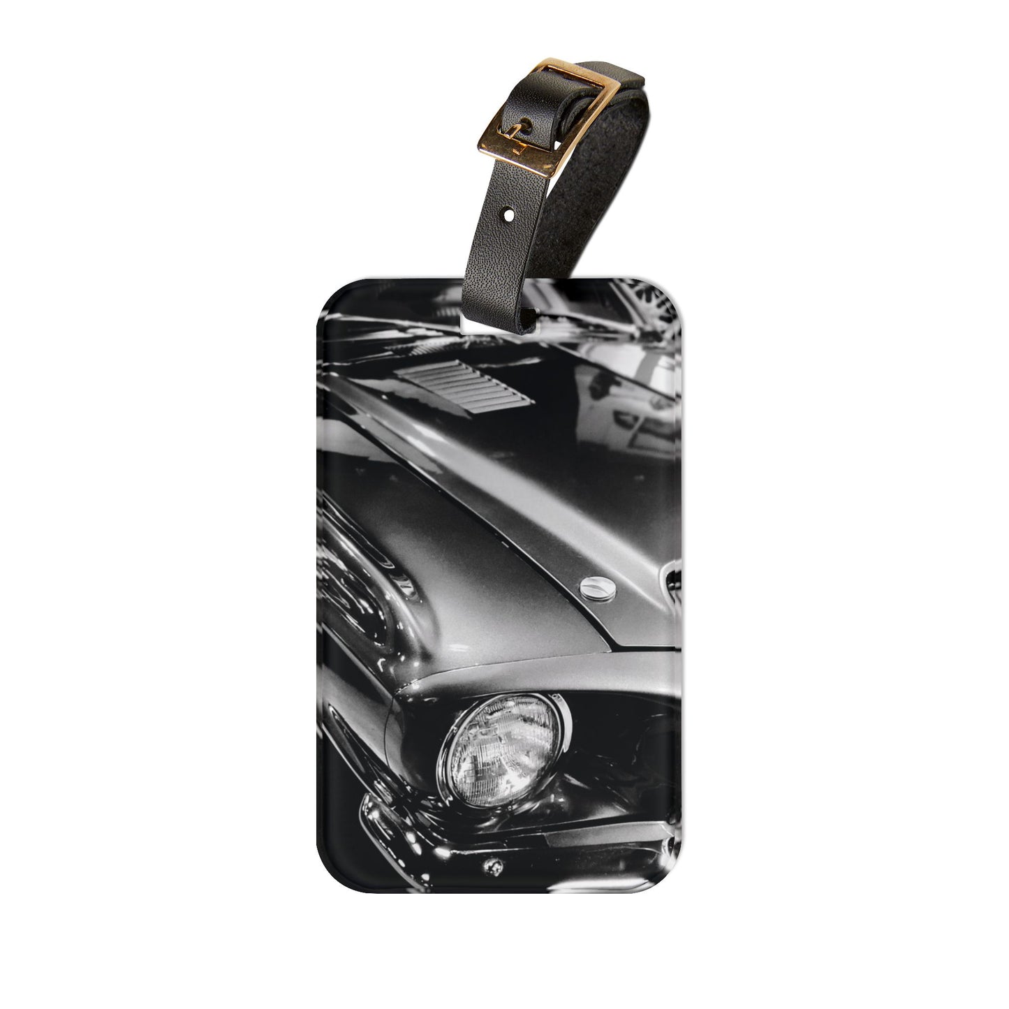Vintage Mustang Luggage Tag— Timeless Muscle in Motion