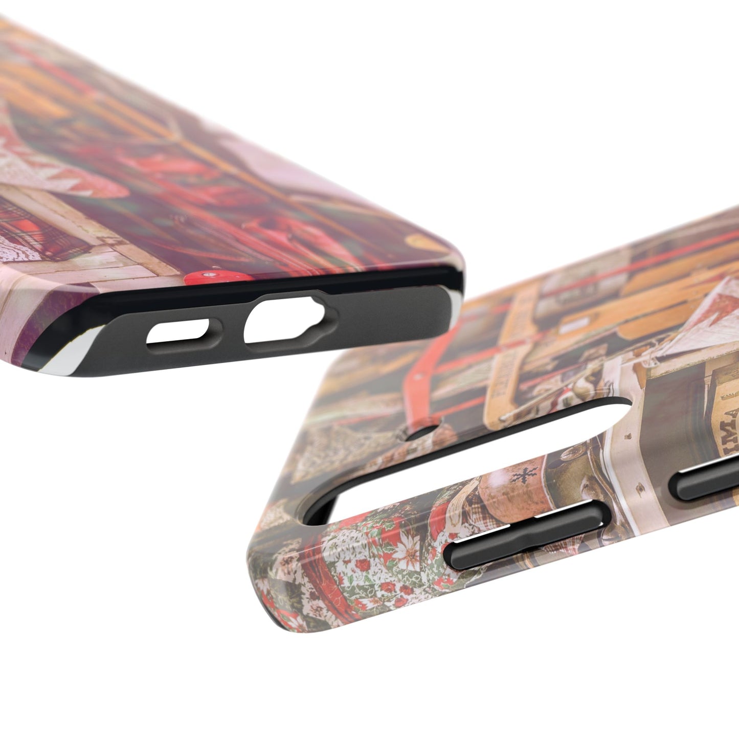 Vintage Ski Gear phone case | Retro winter sports collage