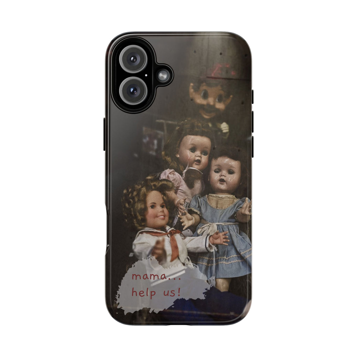 Personalized Creepy Doll Tough Phone Case – Gothic Vintage Graphic