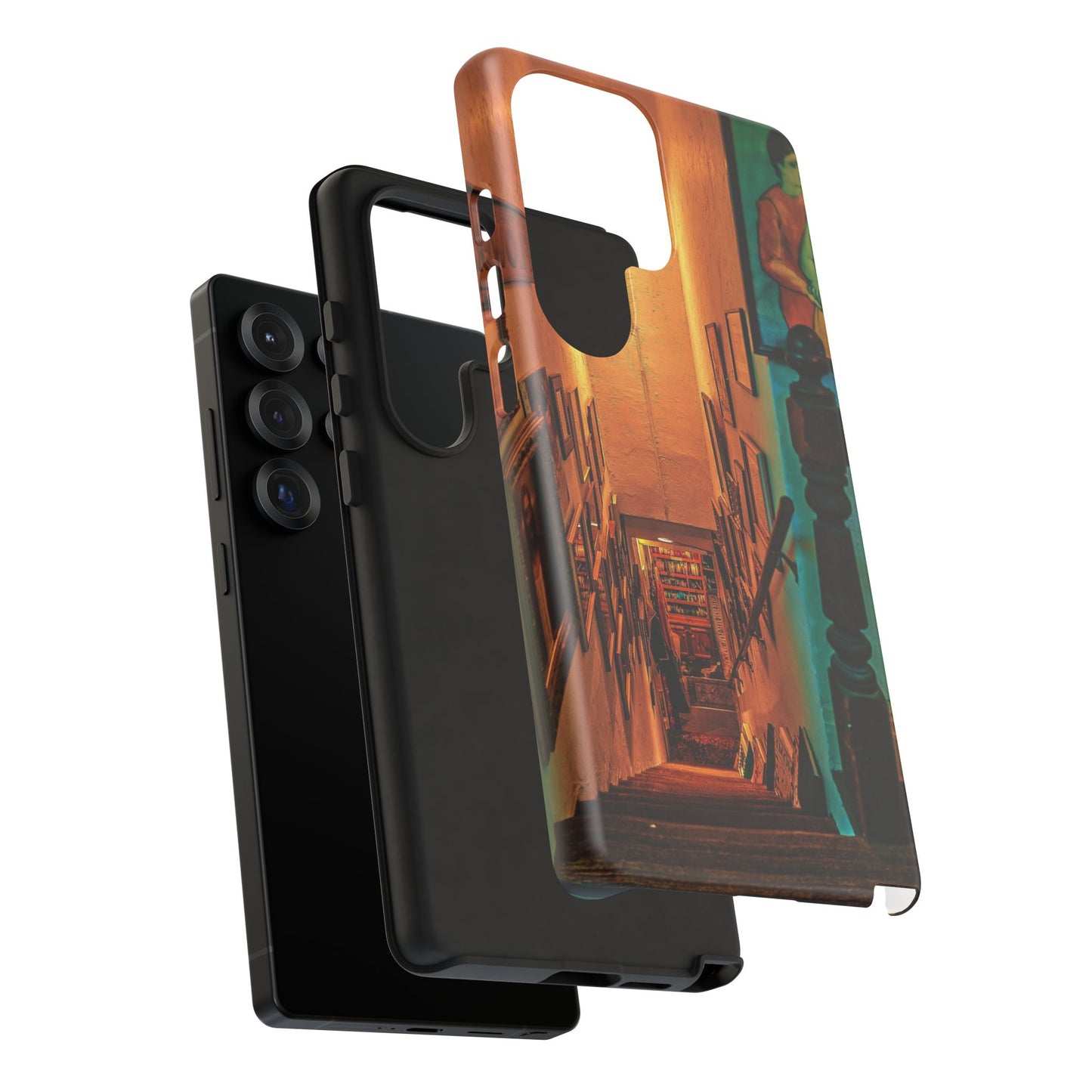 Vintage Gallery Staircase Tough Phone Case--Antique Store Art Phone Cover