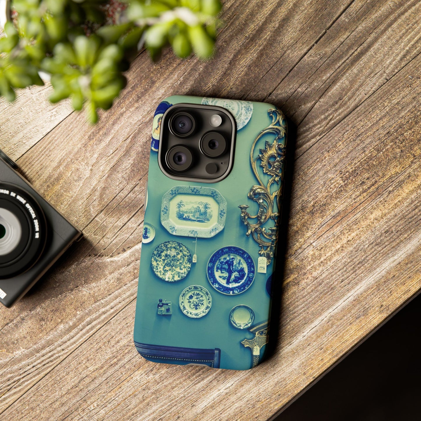 Antique Store Stairwell Phone Case--Vintage Gallery Wall Tough Case