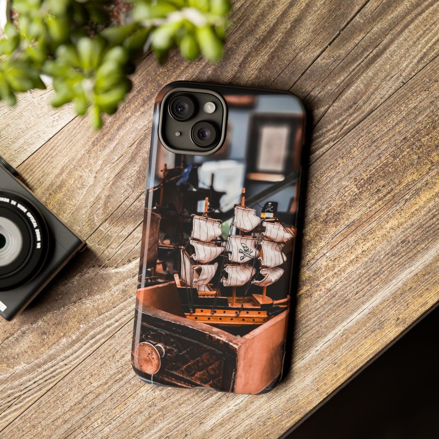 Vintage Ship-Inspired Phone Case, Nautical Design, Tough Phone Cover, Unique Gift for Sea Lovers, Perfect for Summer Adventures