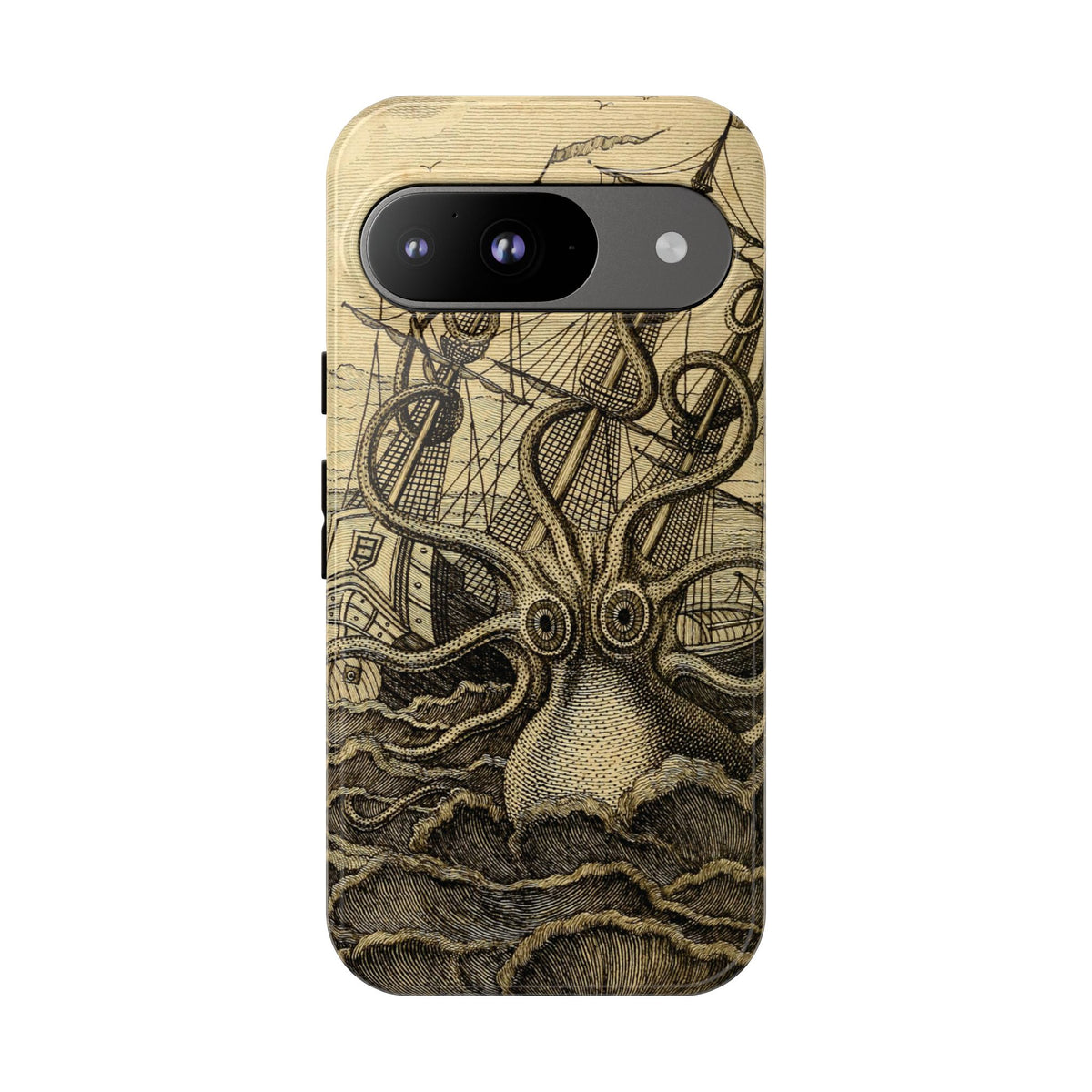 Vintage Kraken Tough Phone Case – Nautical Sea Monster Graphic