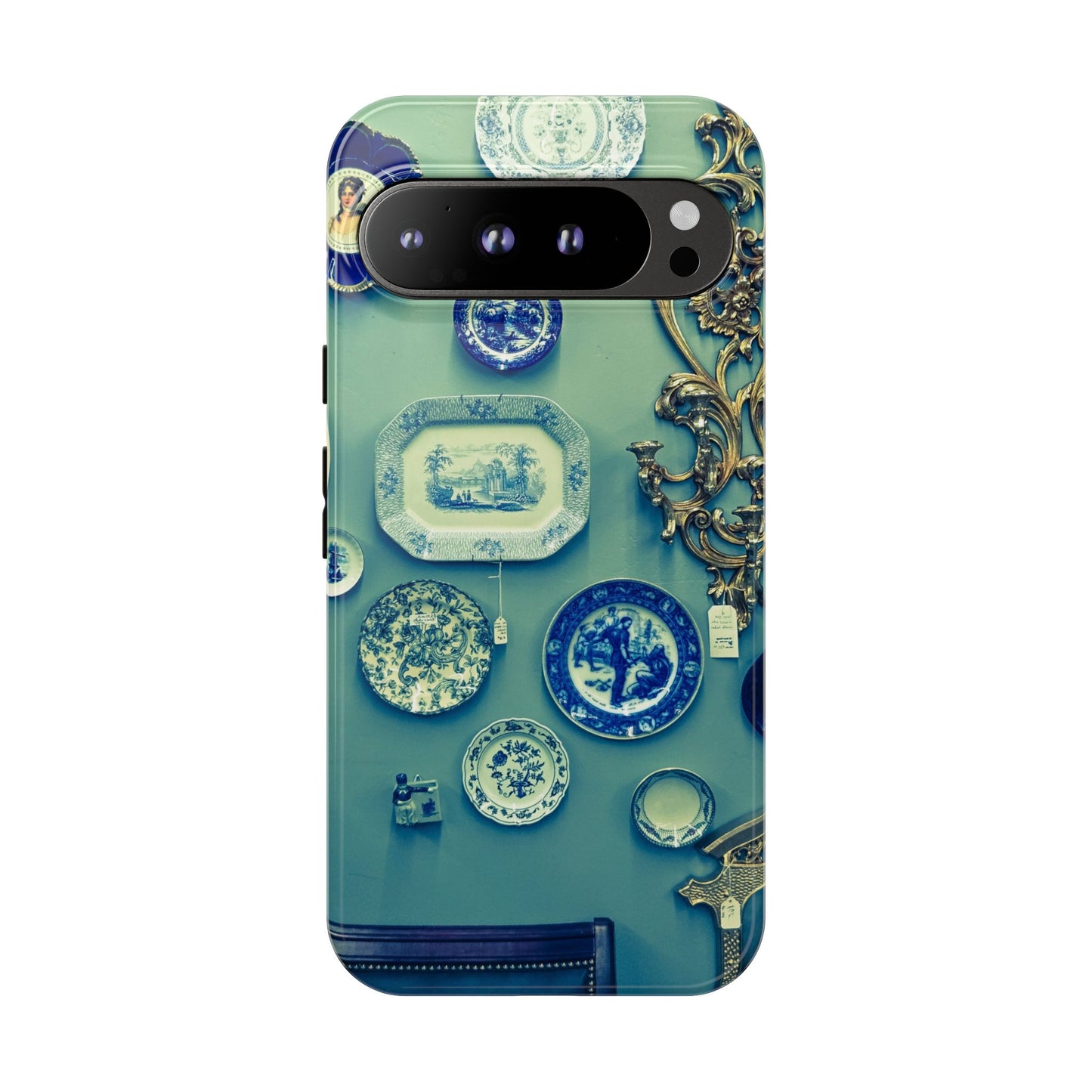 Antique Store Stairwell Phone Case--Vintage Gallery Wall Tough Case