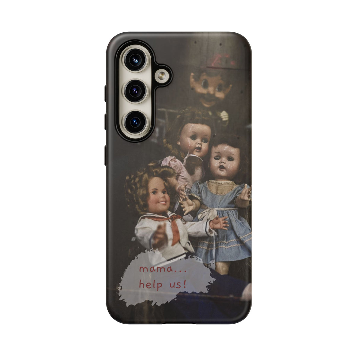 Personalized Creepy Doll Tough Phone Case – Gothic Vintage Graphic