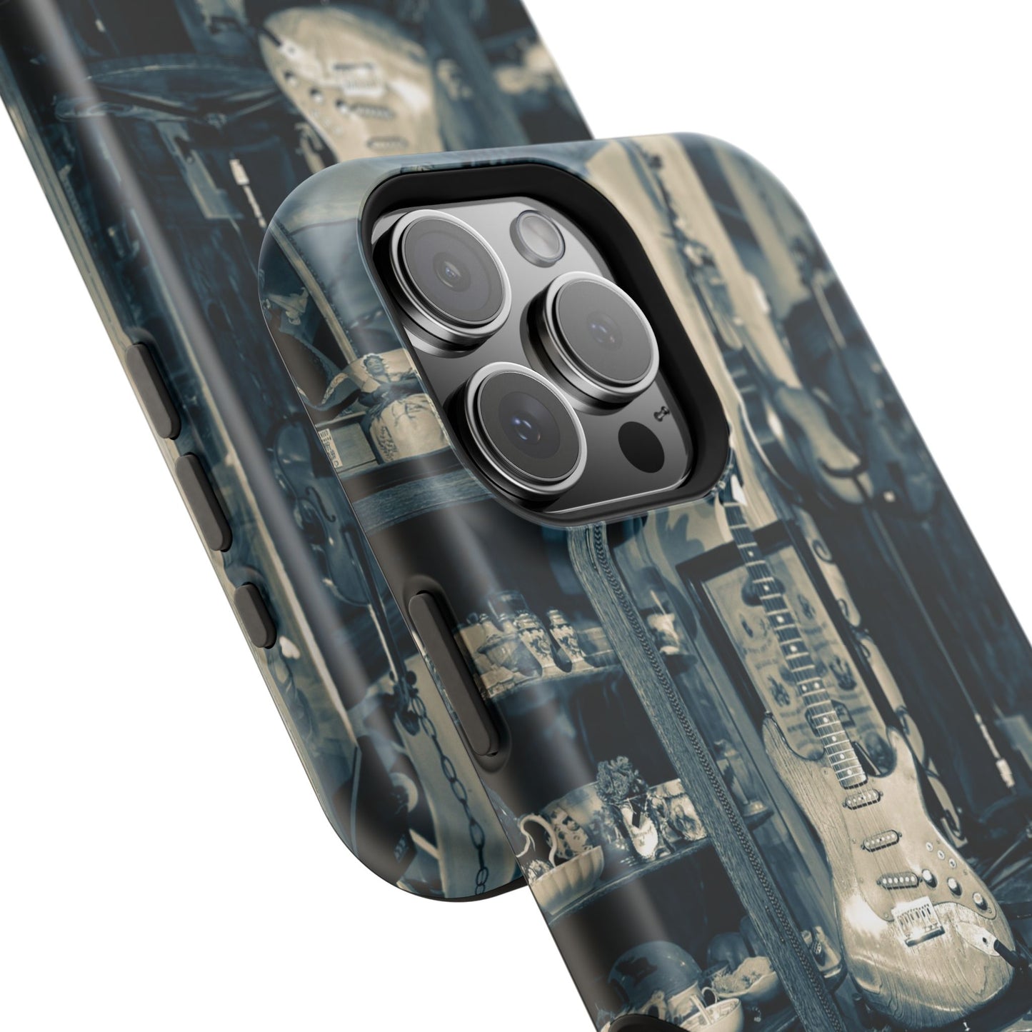 Vintage Electric Guitar Shop Phone Case | Magnetic Impact-Resistant Case