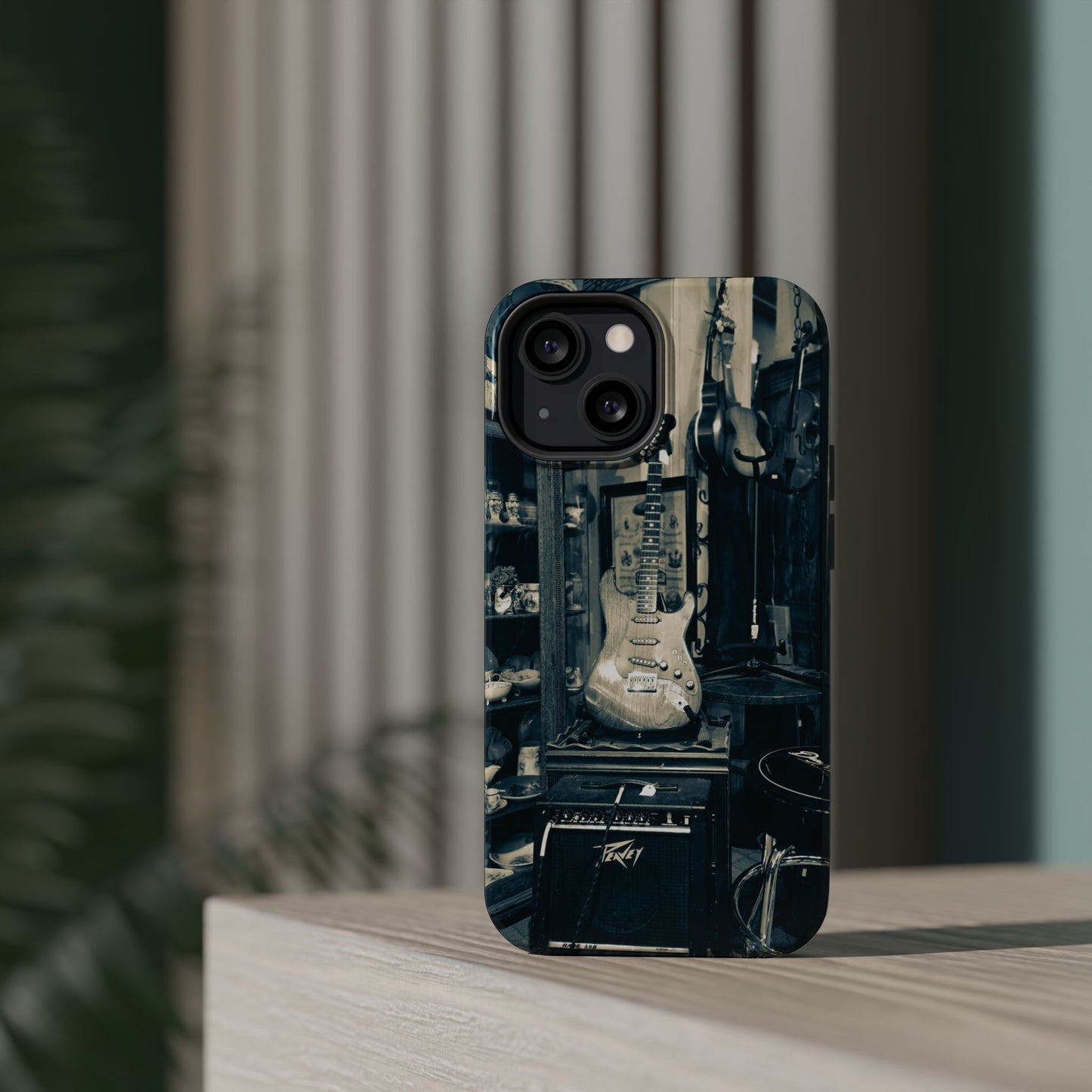 Vintage Electric Guitar Shop Phone Case | Magnetic Impact-Resistant Case