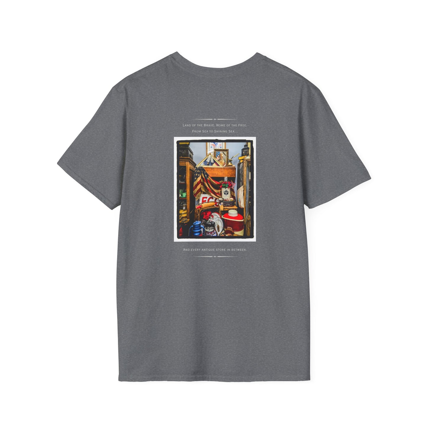 Patriotic Vintage Lover Shirt, Vibrant Unisex Softstyle T-Shirt with Artistic Design | Perfect for Casual Wear, Gifts, Festivals, and more