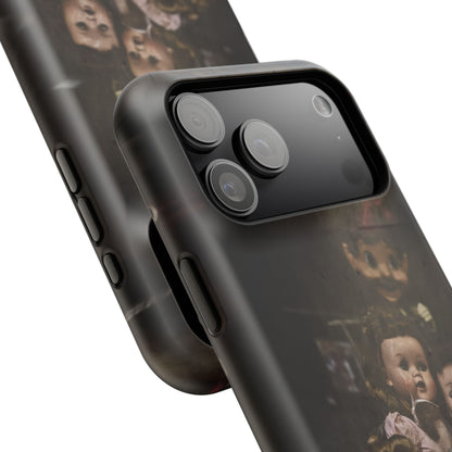 Personalized Creepy Doll MagSafe Tough Phone Case – Gothic Vintage Graphic